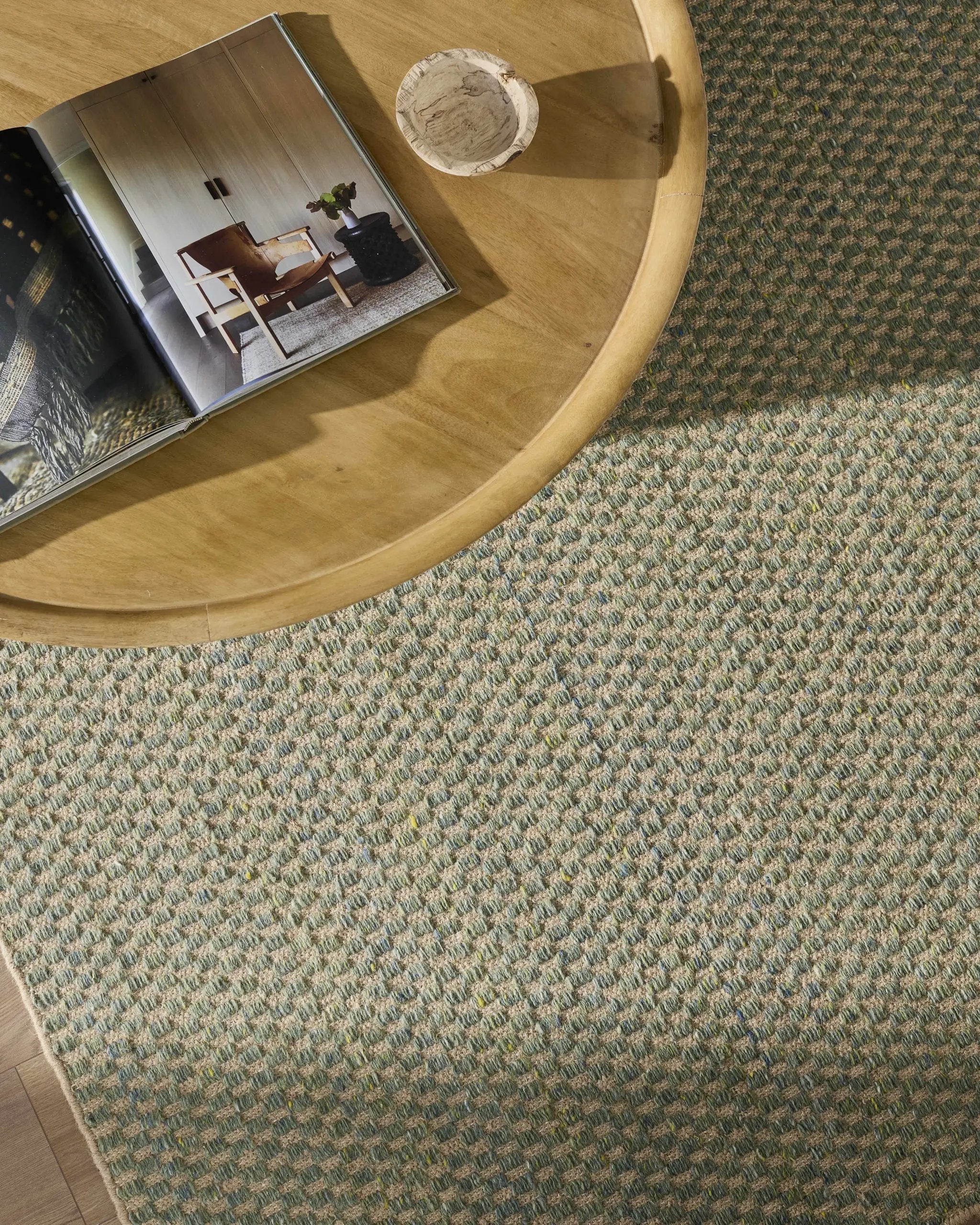 Verdel Sage Cottage Farmhouse Wool Handmade Area Rug - Clearance by Boutique Rugs