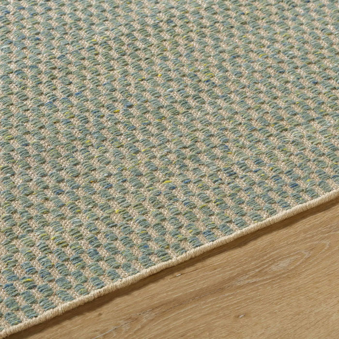 Verdel Sage Cottage Farmhouse Wool Handmade Area Rug - Clearance by Boutique Rugs