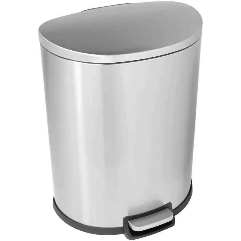 13-Gallon Step-on Stainless Steel Kitchen Trash Can with Removable Bucket Liner by HomePacific