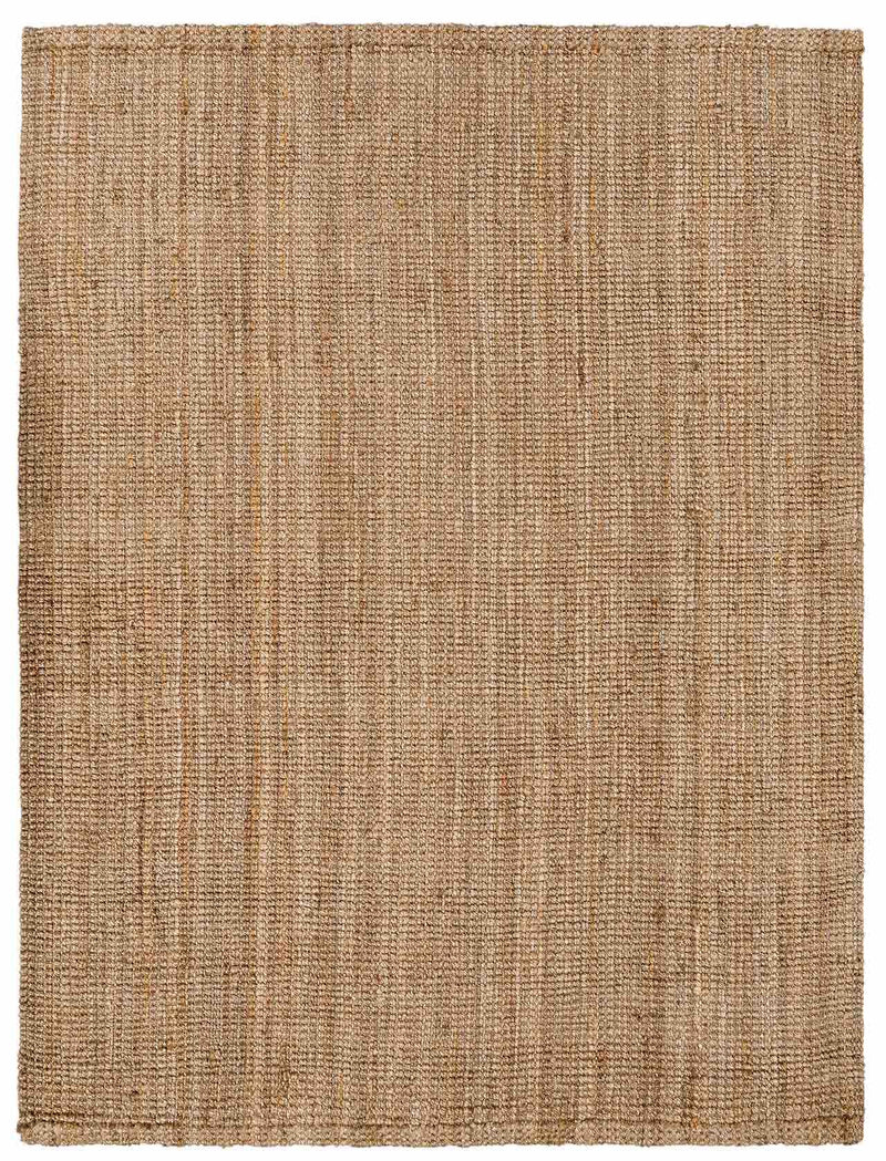 Ambel Chocolate Brown Camel Jute Area Rug by Boutique Rugs