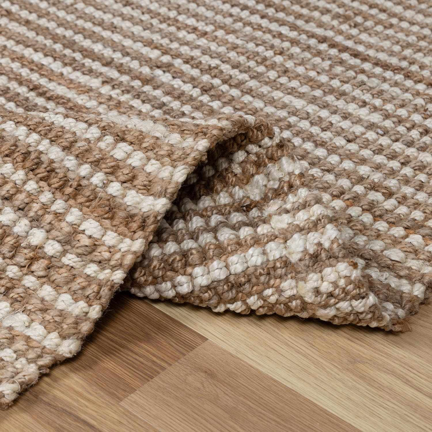 Ambel Tan Camel Jute Area Rug by Boutique Rugs
