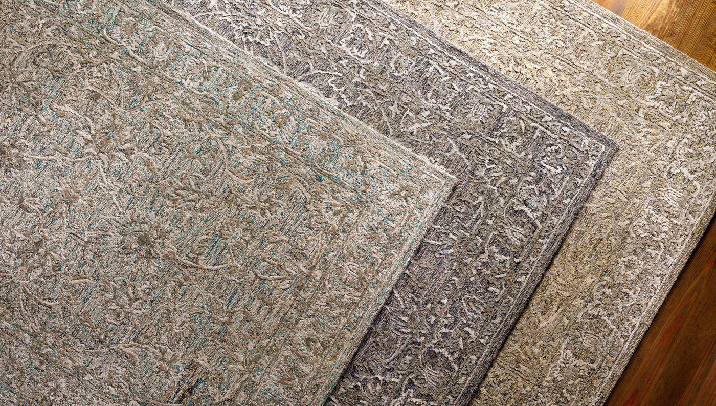 Eriline Wool & Faux Silk Rug by Boutique Rugs
