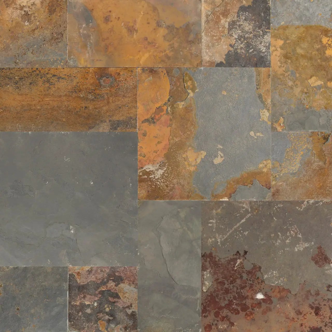 California Gold Gauged Pattern Slate Tiles by MSI Surfaces