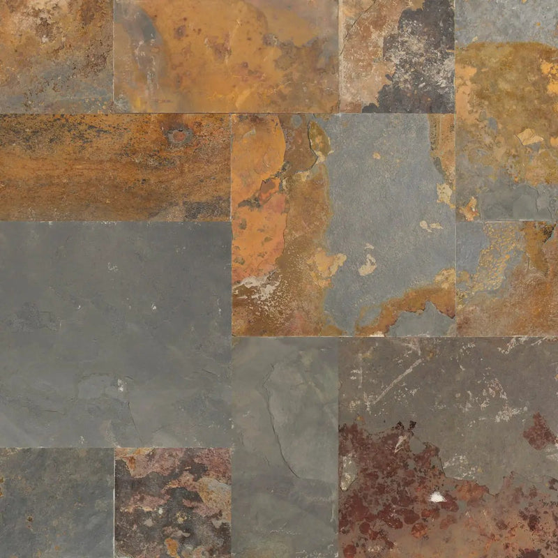 California Gold Gauged Pattern Slate Tiles by MSI Surfaces