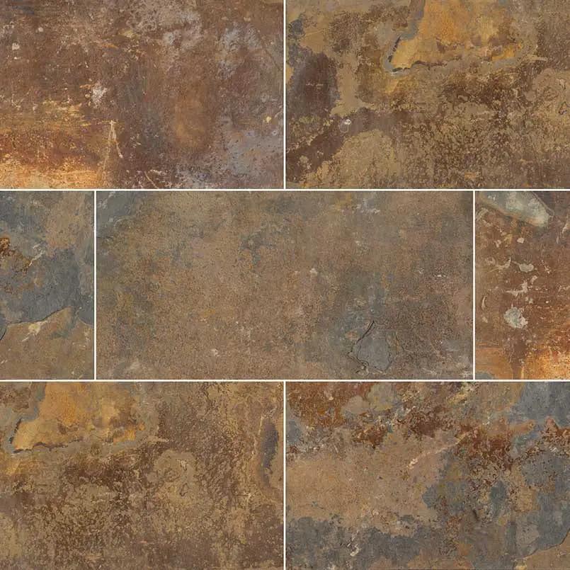 California Gold Gauged Slate Tiles 12x24 by MSI Surfaces
