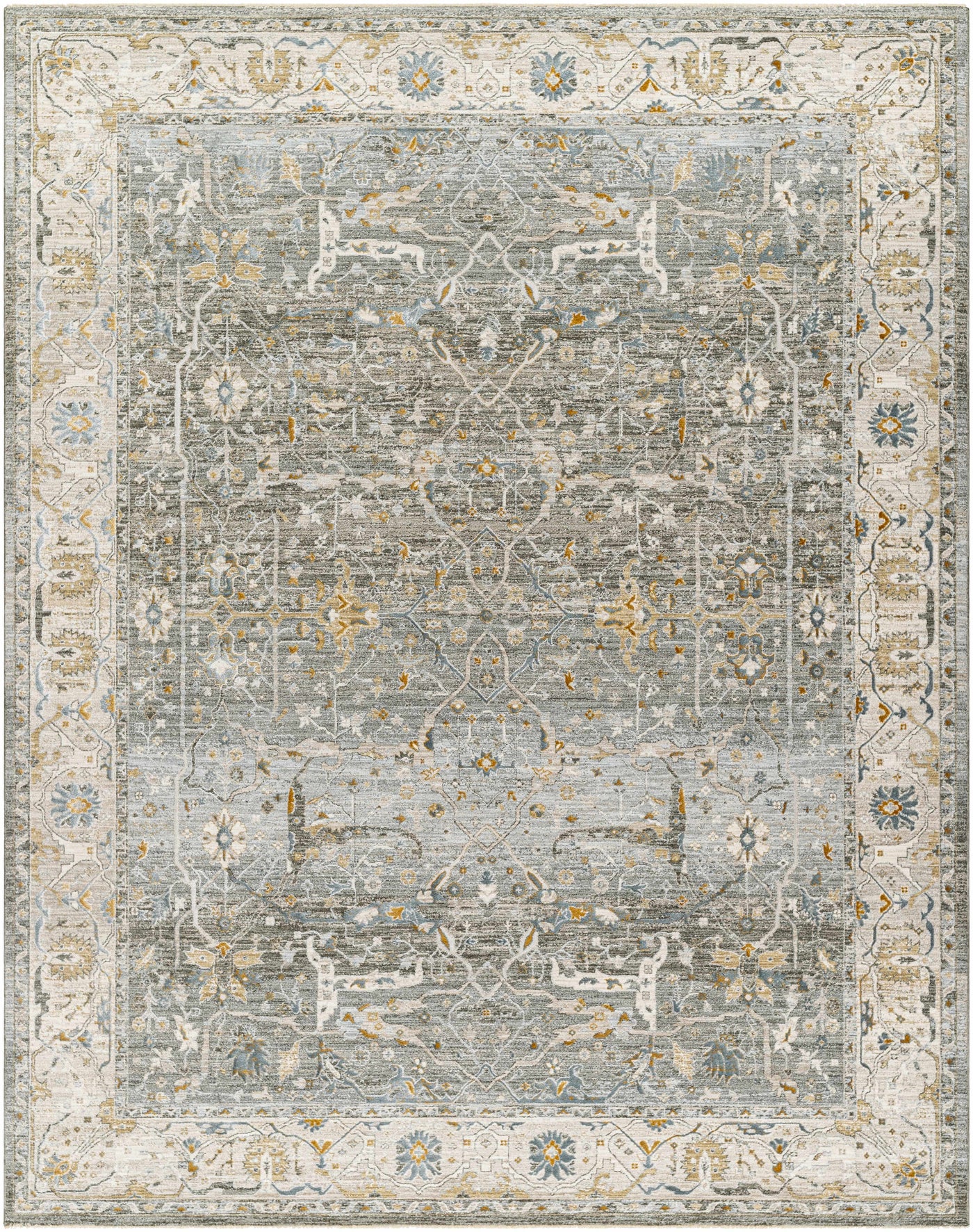 Aviva Teal Textured Rug with Fringes by Boutique Rugs