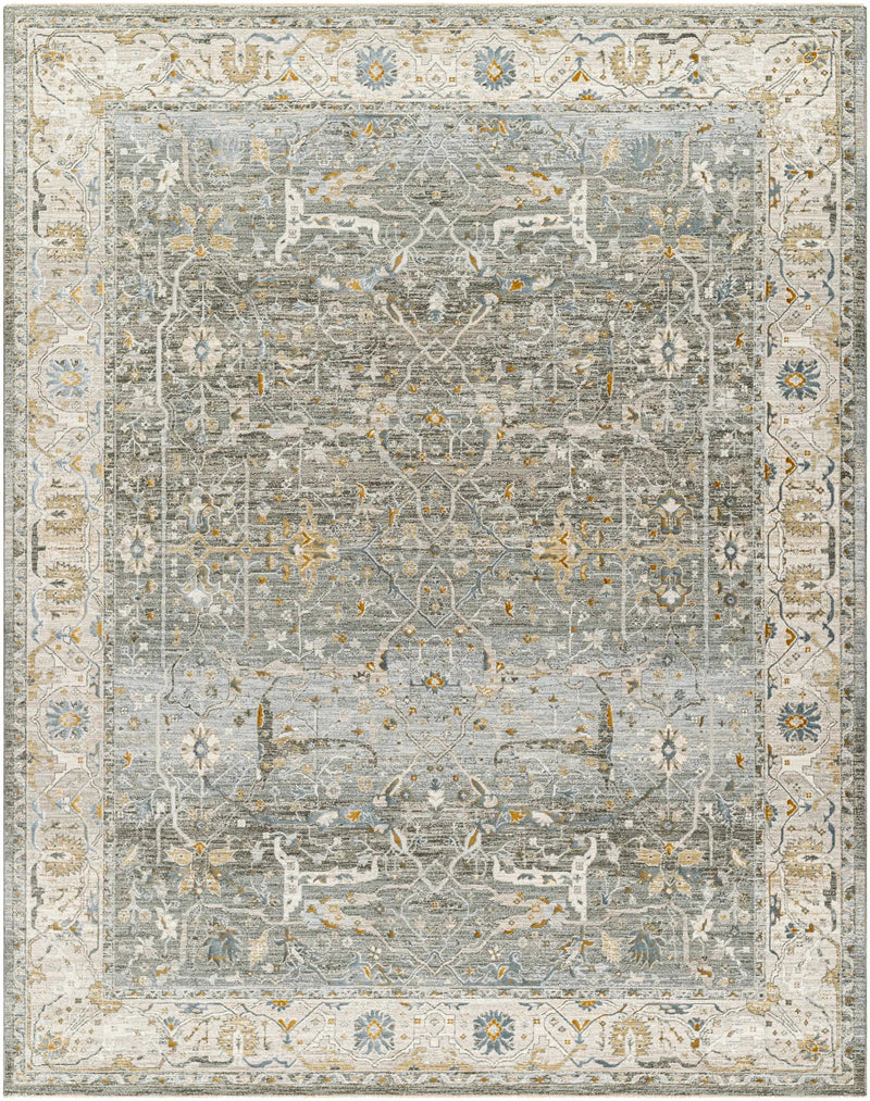 Aviva Teal Textured Rug with Fringes by Boutique Rugs
