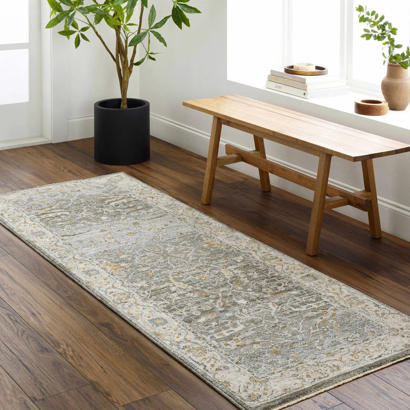 Aviva Teal Textured Rug with Fringes by Boutique Rugs
