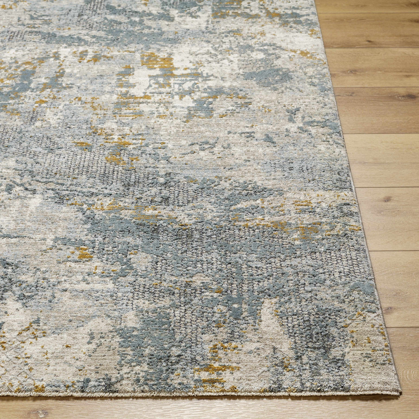 Chaya Textured Abstract Rug with Fringes by Boutique Rugs