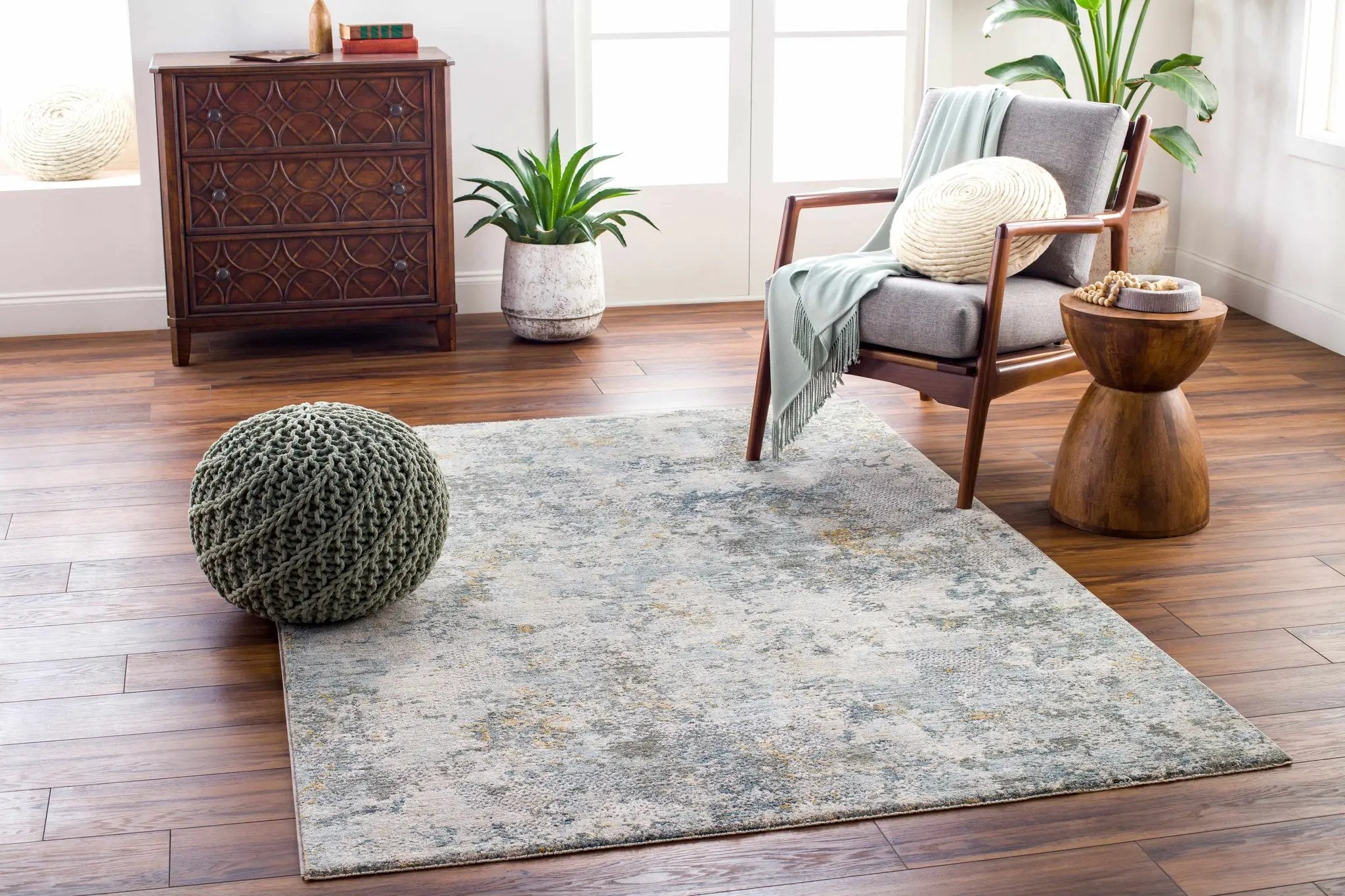 Pizi Textured Rug with Fringes by Boutique Rugs