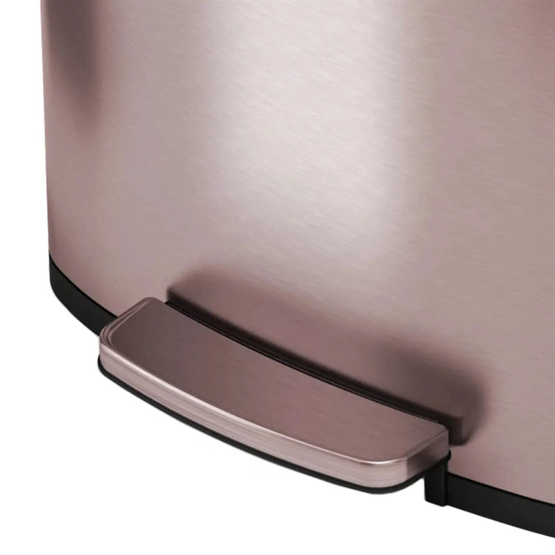 13-Gallon Copper Rose Gold Stainless Steel Step Trash Can with Deodorizer Filter by HomePacific