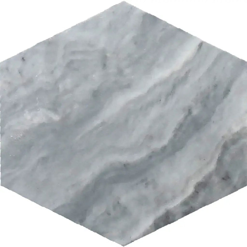 Gray 10x10 Honed Hexagon Bardiglio Marble Tile (5 pack, 2.95 sq ft/case) by Apollo Tile