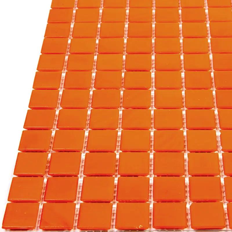 Scarlet Red 12x12 Uniform Square Glossy Glass Mosaic Tile (20 pack, 20 sq ft/case) by Apollo Tile