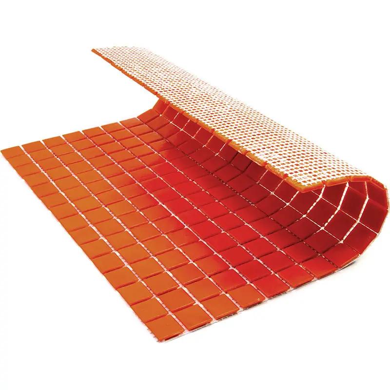 Scarlet Red 12x12 Uniform Square Glossy Glass Mosaic Tile (20 pack, 20 sq ft/case) by Apollo Tile