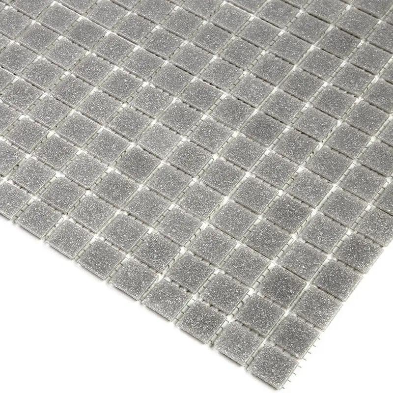 Stone Gray 12x12 Glossy Uniform Square Glass Mosaic Tile (20 pack, 20 sq ft/case) by Apollo Tile