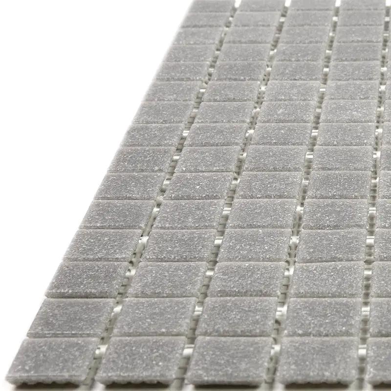 Stone Gray 12x12 Glossy Uniform Square Glass Mosaic Tile (20 pack, 20 sq ft/case) by Apollo Tile
