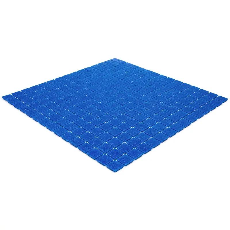 Cerulean Blue 12x12 Glossy Uniform Square Glass Mosaic Tile (20 pack, 20 sq ft/case) by Apollo Tile