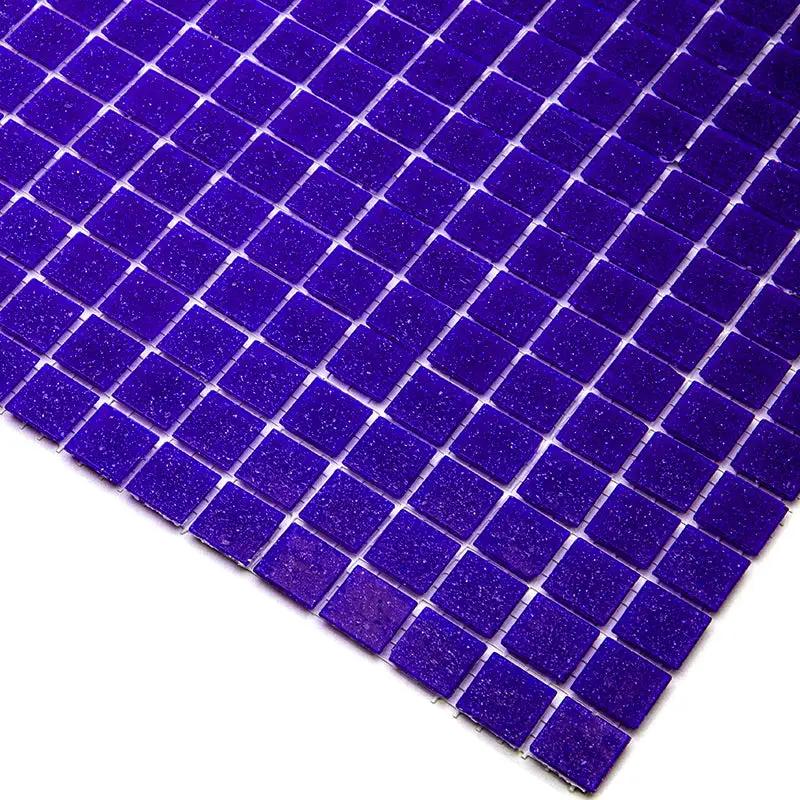 Cobalt Blue 12x12 Glossy Uniform Square Glass Mosaic Tile (20 pack, 20 sq ft/case) by Apollo Tile