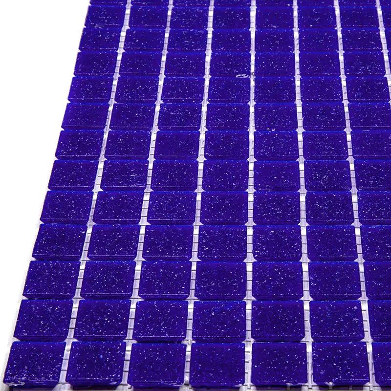 Cobalt Blue 12x12 Glossy Uniform Square Glass Mosaic Tile (20 pack, 20 sq ft/case) by Apollo Tile