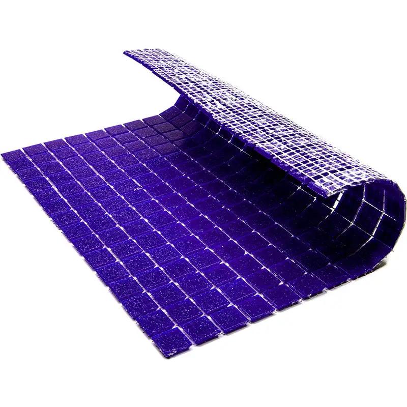 Cobalt Blue 12x12 Glossy Uniform Square Glass Mosaic Tile (20 pack, 20 sq ft/case) by Apollo Tile
