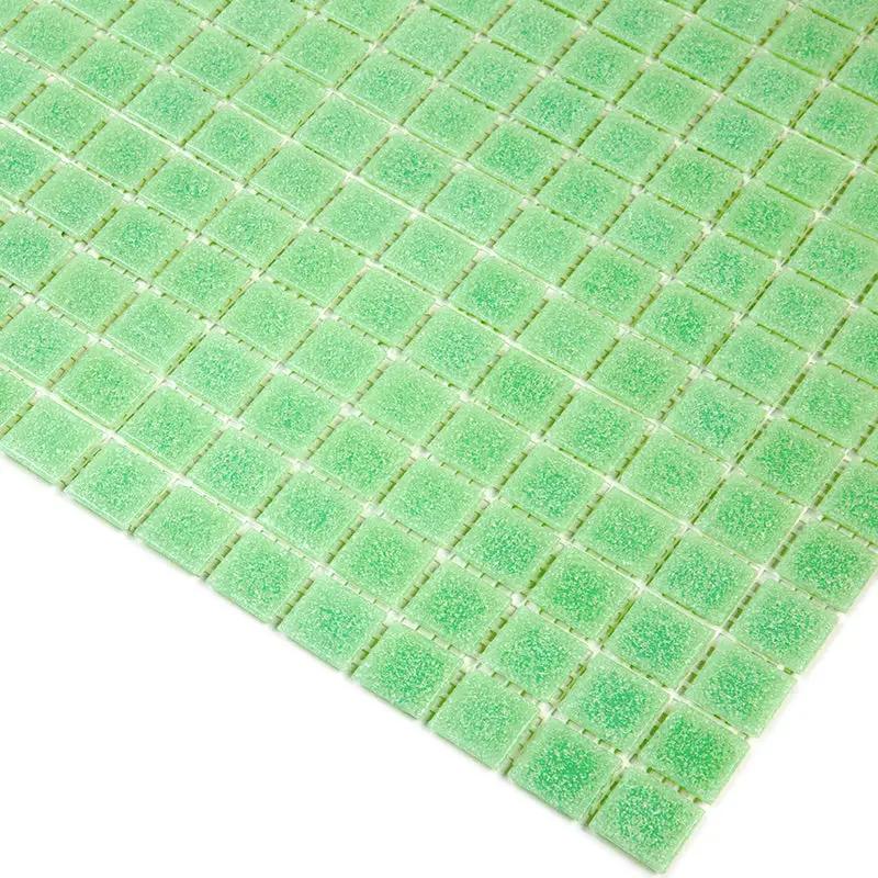 Mint Green 12x12 Glossy Uniform Square Glass Mosaic Tile (20 pack, 20 sq ft/case) by Apollo Tile