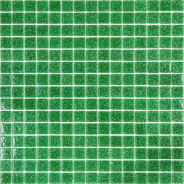 Sea Green 12x12 Glossy Uniform Square Glass Mosaic Tile (20 pack, 20 sq ft/case)