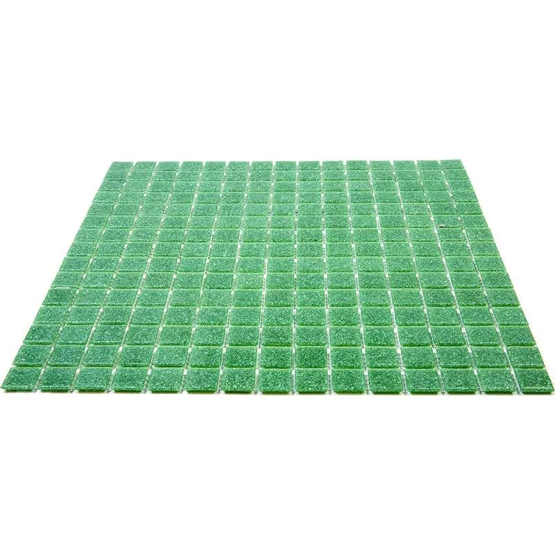 Sea Green 12x12 Glossy Uniform Square Glass Mosaic Tile (20 pack, 20 sq ft/case) by Apollo Tile