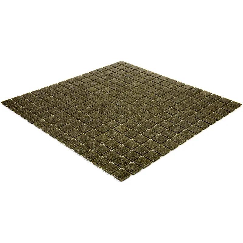 Peanut Brown 12x12 Glossy Uniform Square Glass Mosaic Tile (20 pack, 20 sq ft/case) by Apollo Tile