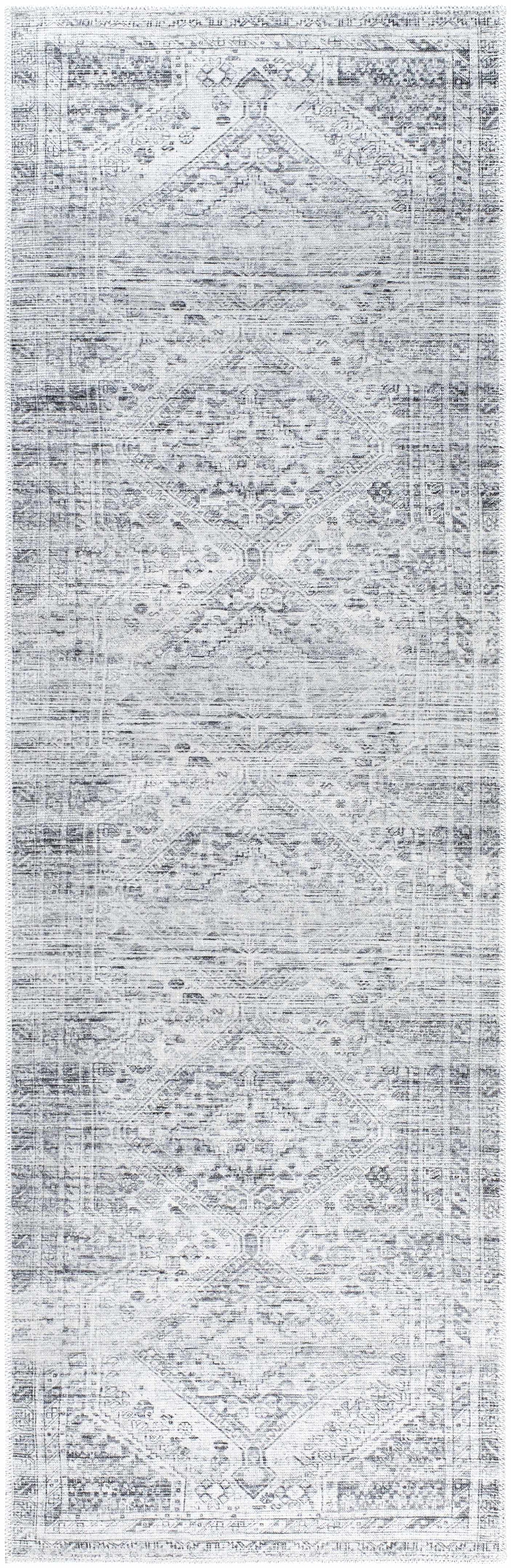 Nadie Blue Gray Medallion Area Rug - Clearance by Boutique Rugs