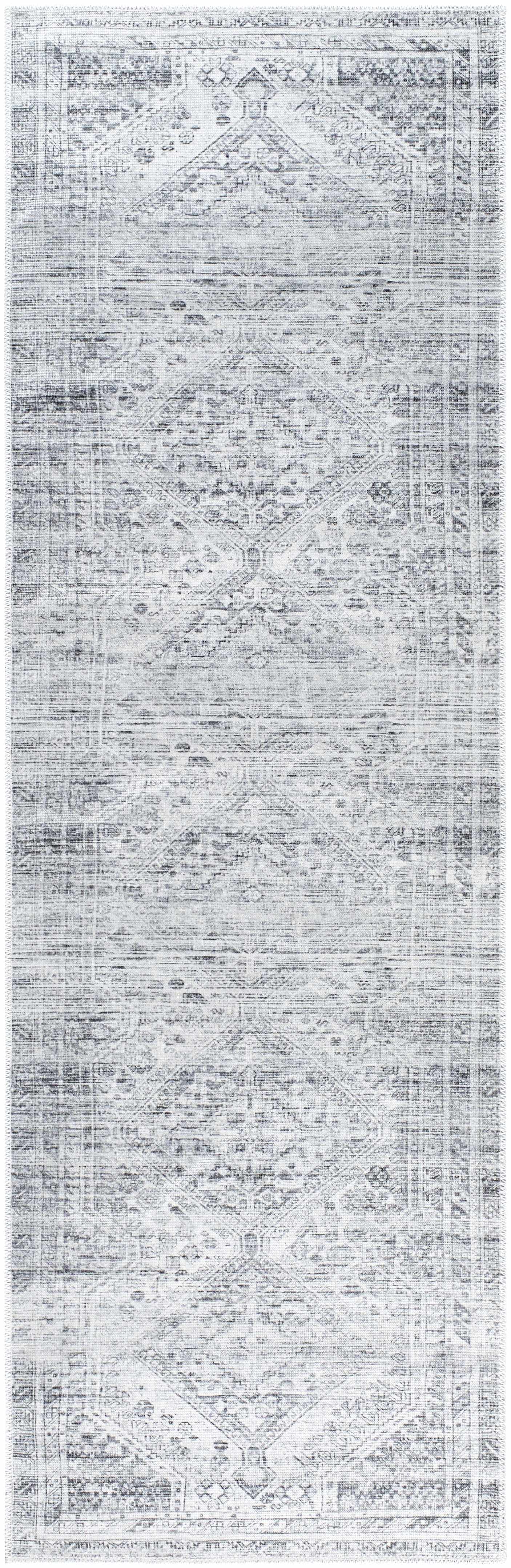 Nadie Blue Gray Medallion Area Rug - Clearance by Boutique Rugs