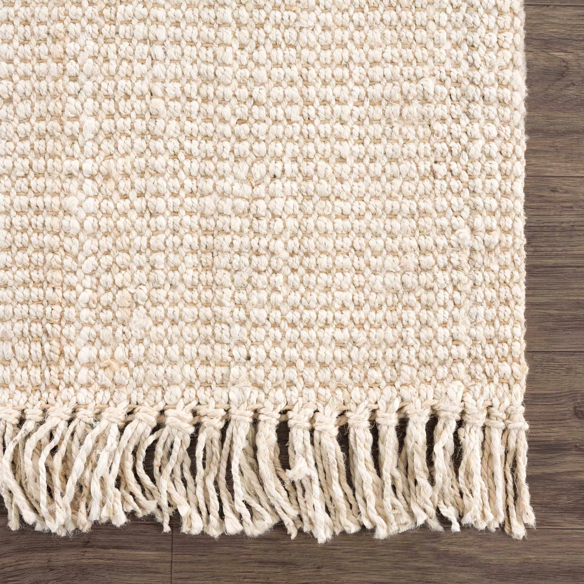 Senneterre Bleached Jute Rug by Boutique Rugs