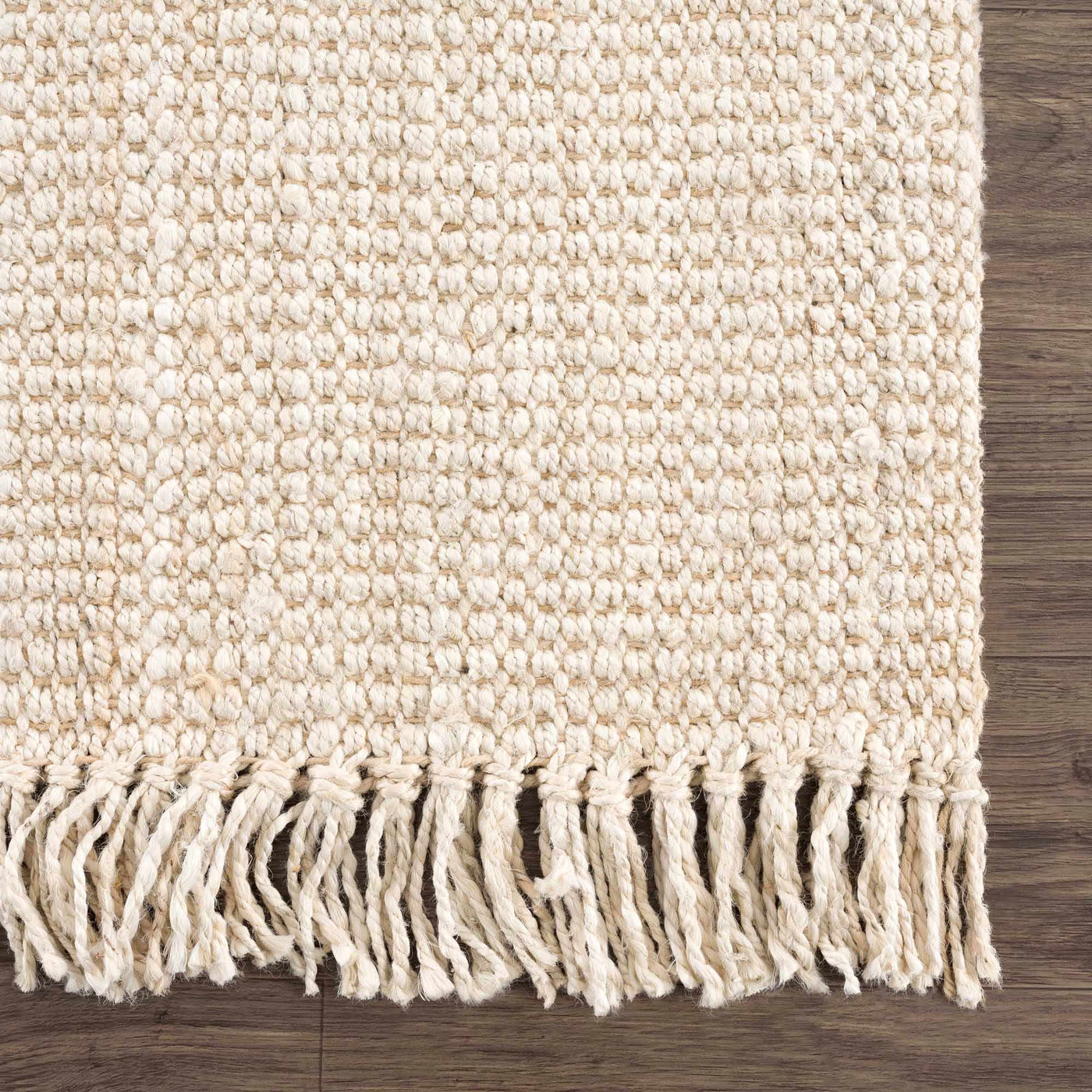 Senneterre Bleached Jute Rug by Boutique Rugs