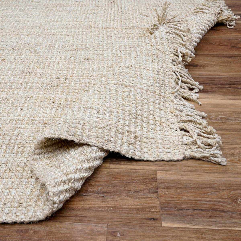 Senneterre Bleached Jute Rug by Boutique Rugs