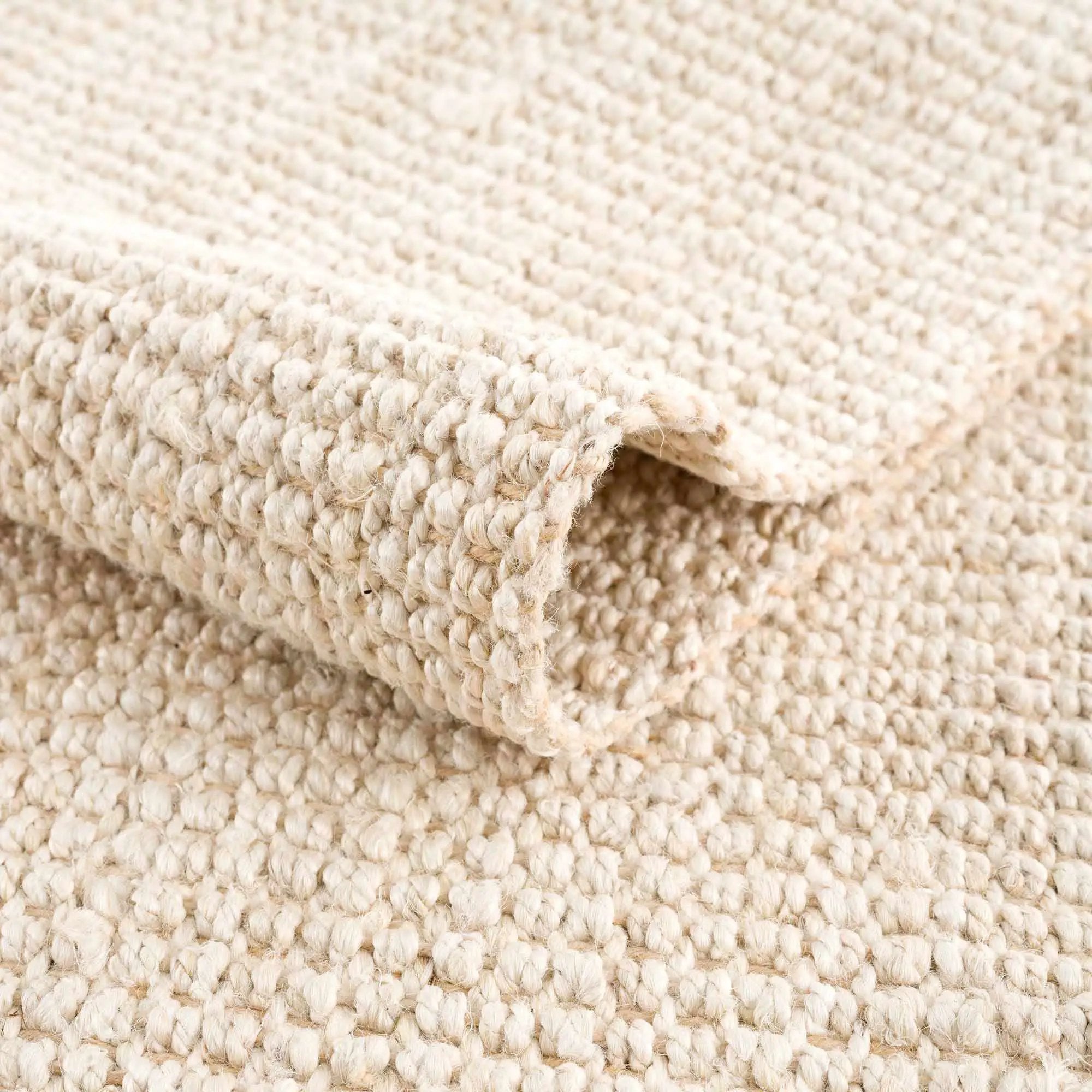 Senneterre Bleached Jute Rug by Boutique Rugs