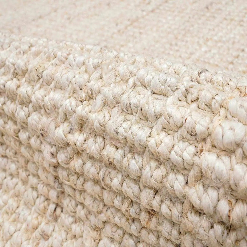 Senneterre Bleached Jute Rug by Boutique Rugs