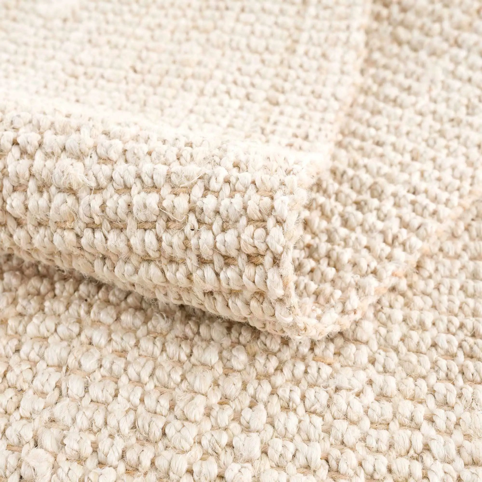 Senneterre Bleached Jute Rug by Boutique Rugs