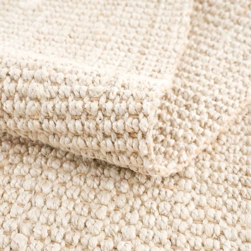 Senneterre Bleached Jute Rug by Boutique Rugs