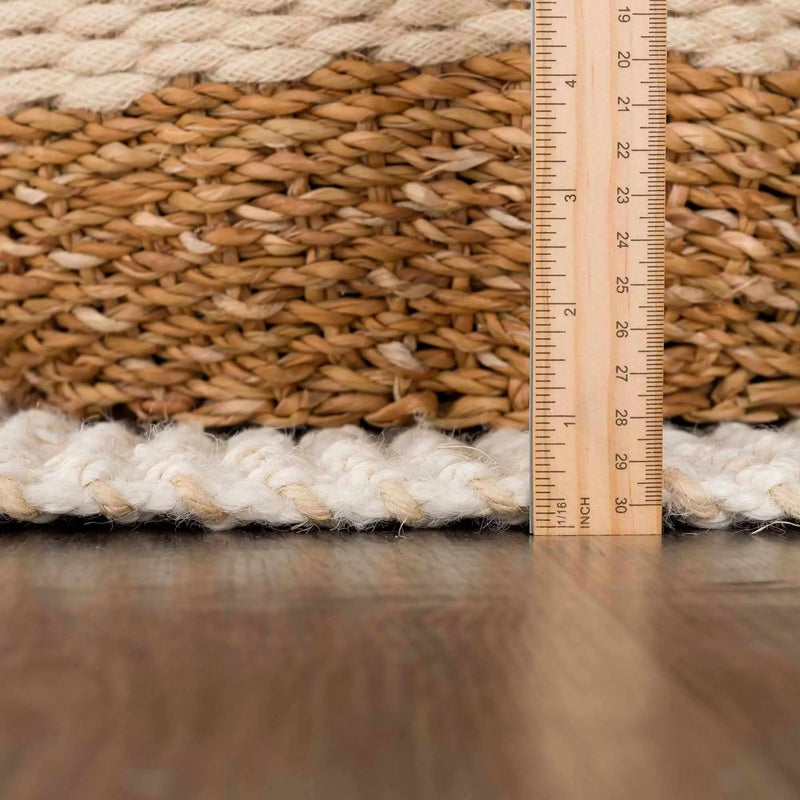Senneterre Bleached Jute Rug by Boutique Rugs