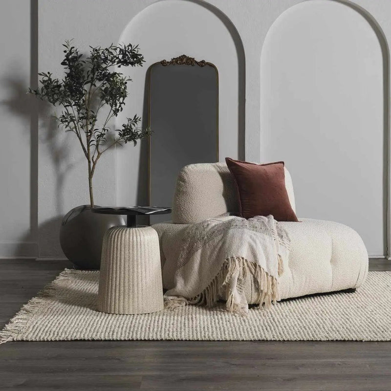 Senneterre Bleached Jute Rug by Boutique Rugs