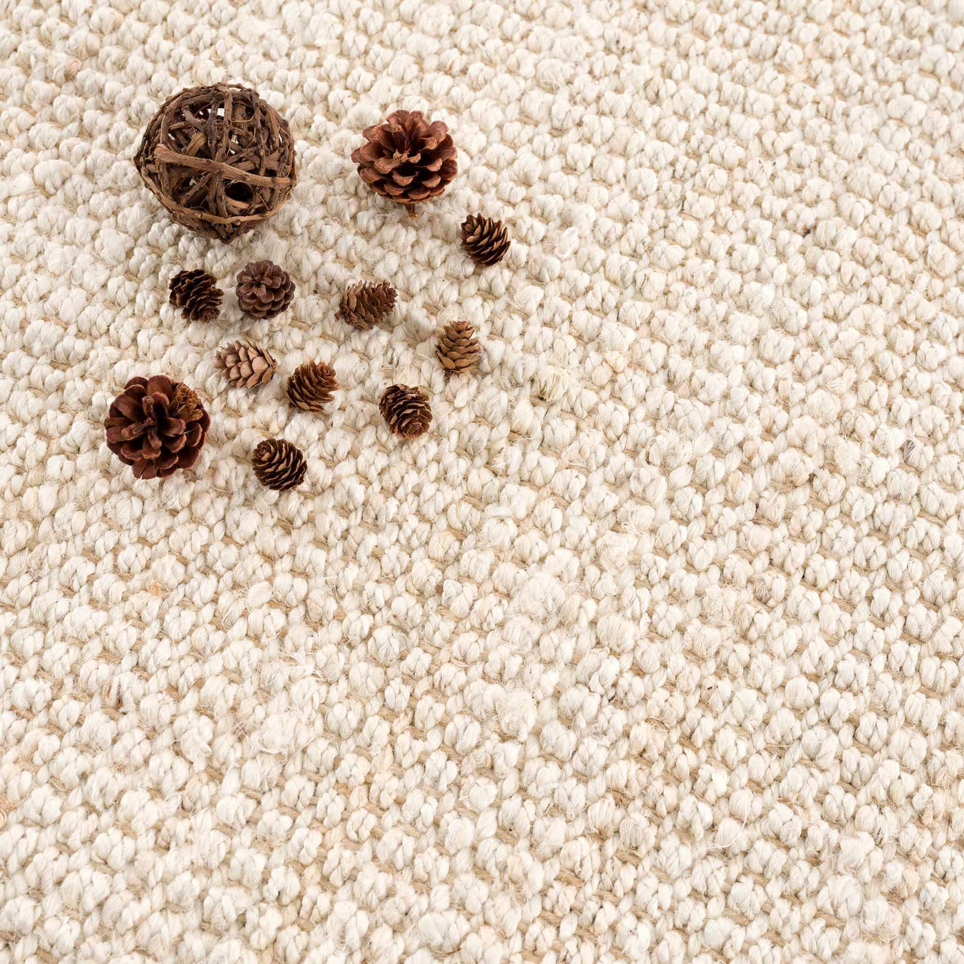 Senneterre Bleached Jute Rug by Boutique Rugs