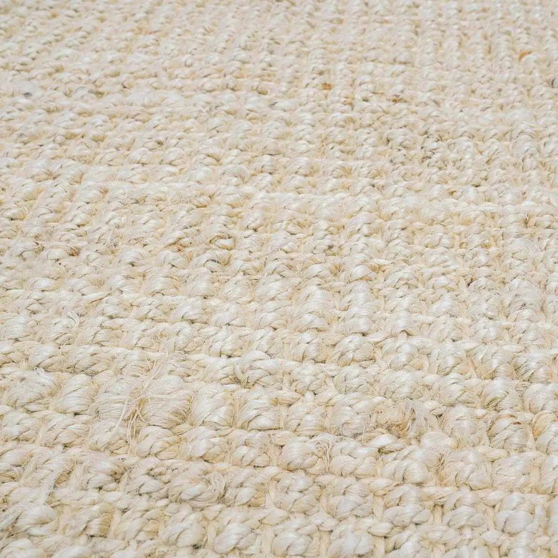 Senneterre Bleached Jute Rug by Boutique Rugs