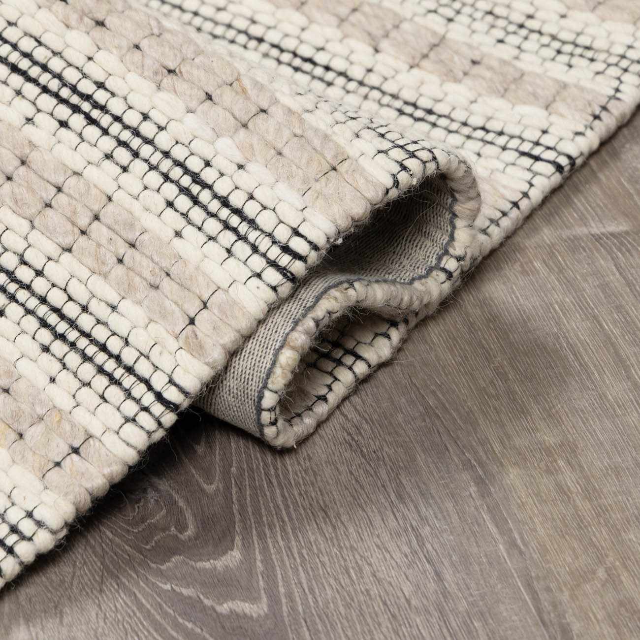 Laleh Cream & Black Area Rug - Clearance by Boutique Rugs