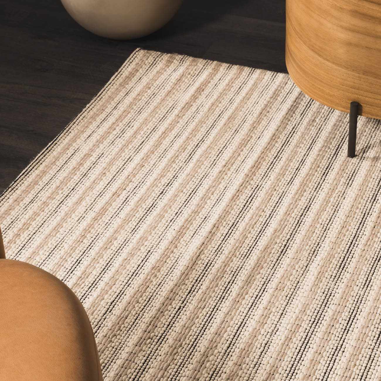 Laleh Cream & Black Area Rug - Clearance by Boutique Rugs
