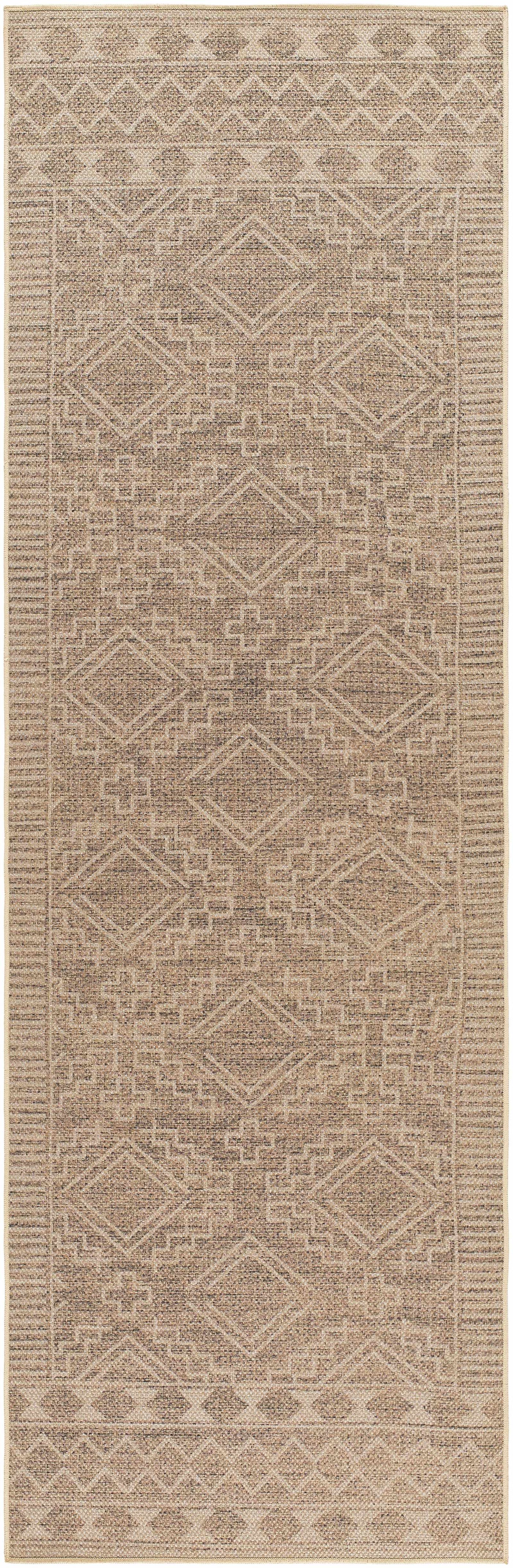 Halle Beige Washable Area Rug - Clearance by Boutique Rugs