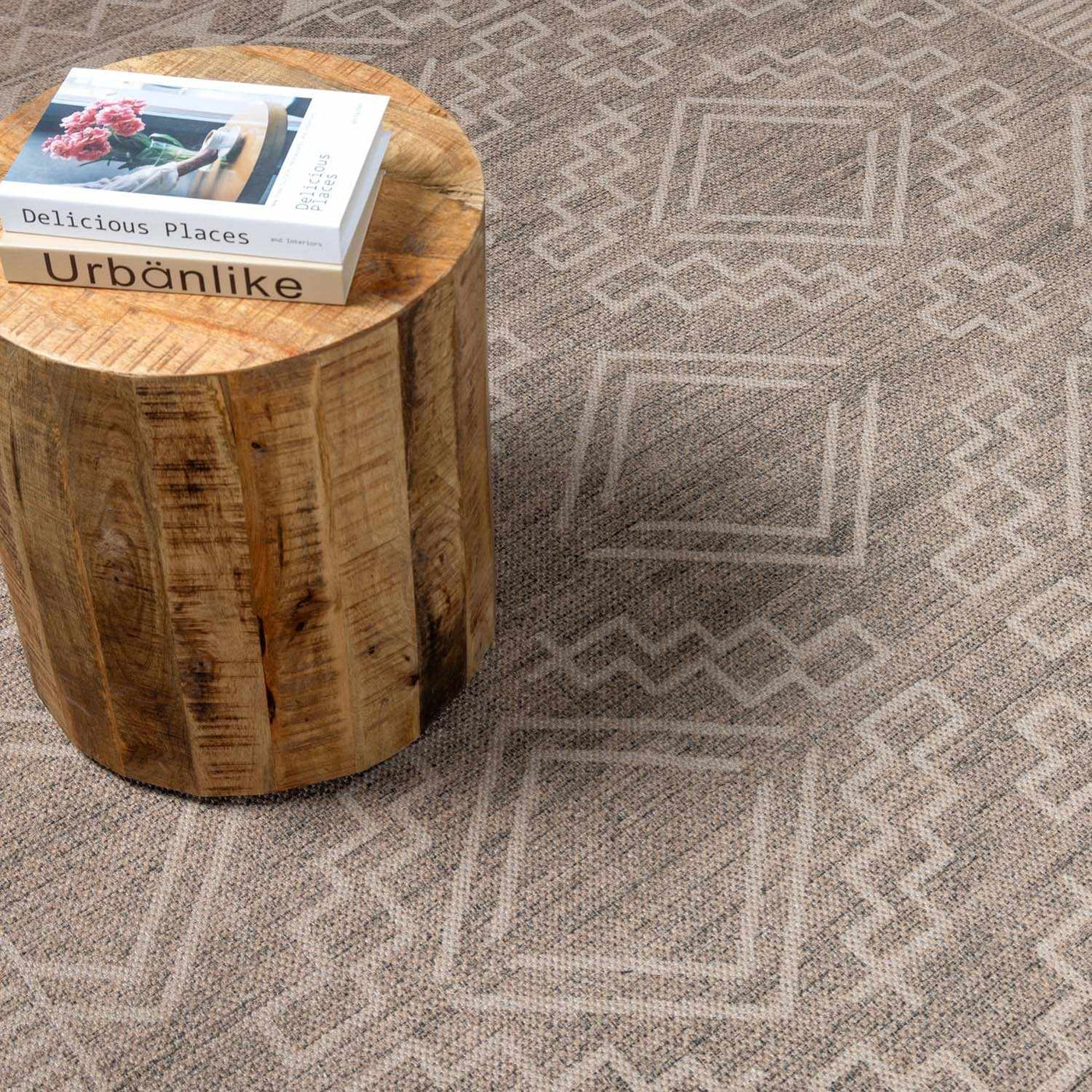 Halle Beige Washable Area Rug - Clearance by Boutique Rugs