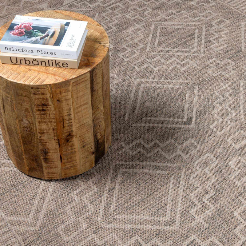 Halle Beige Washable Area Rug - Clearance by Boutique Rugs