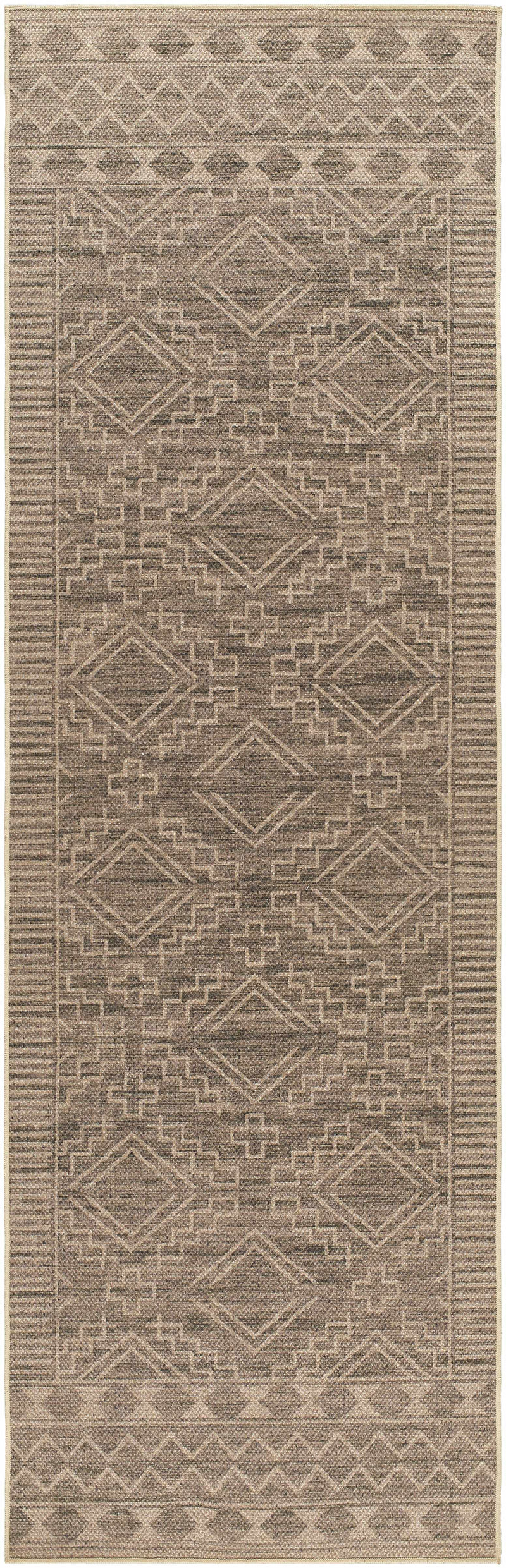 Halle Tan Washable Area Rug - Clearance by Boutique Rugs