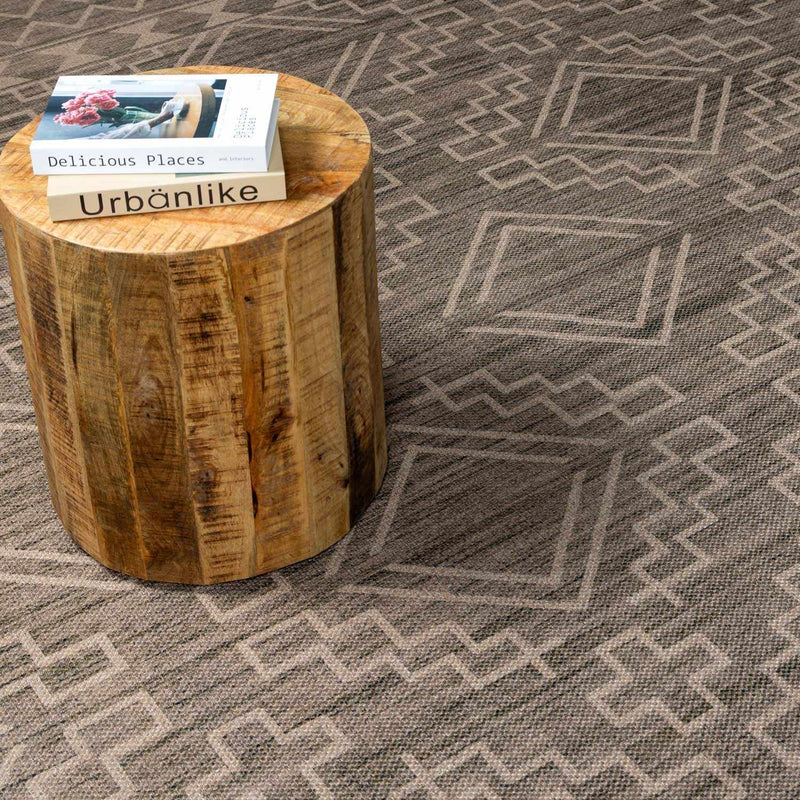 Halle Tan Washable Area Rug - Clearance by Boutique Rugs