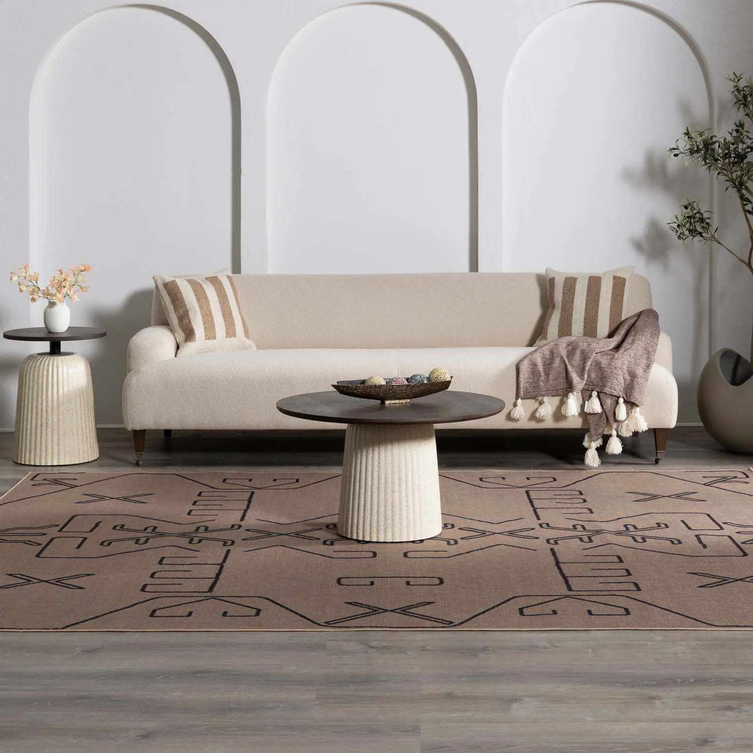 Hamid Washable Jutely Rug - Clearance by Boutique Rugs