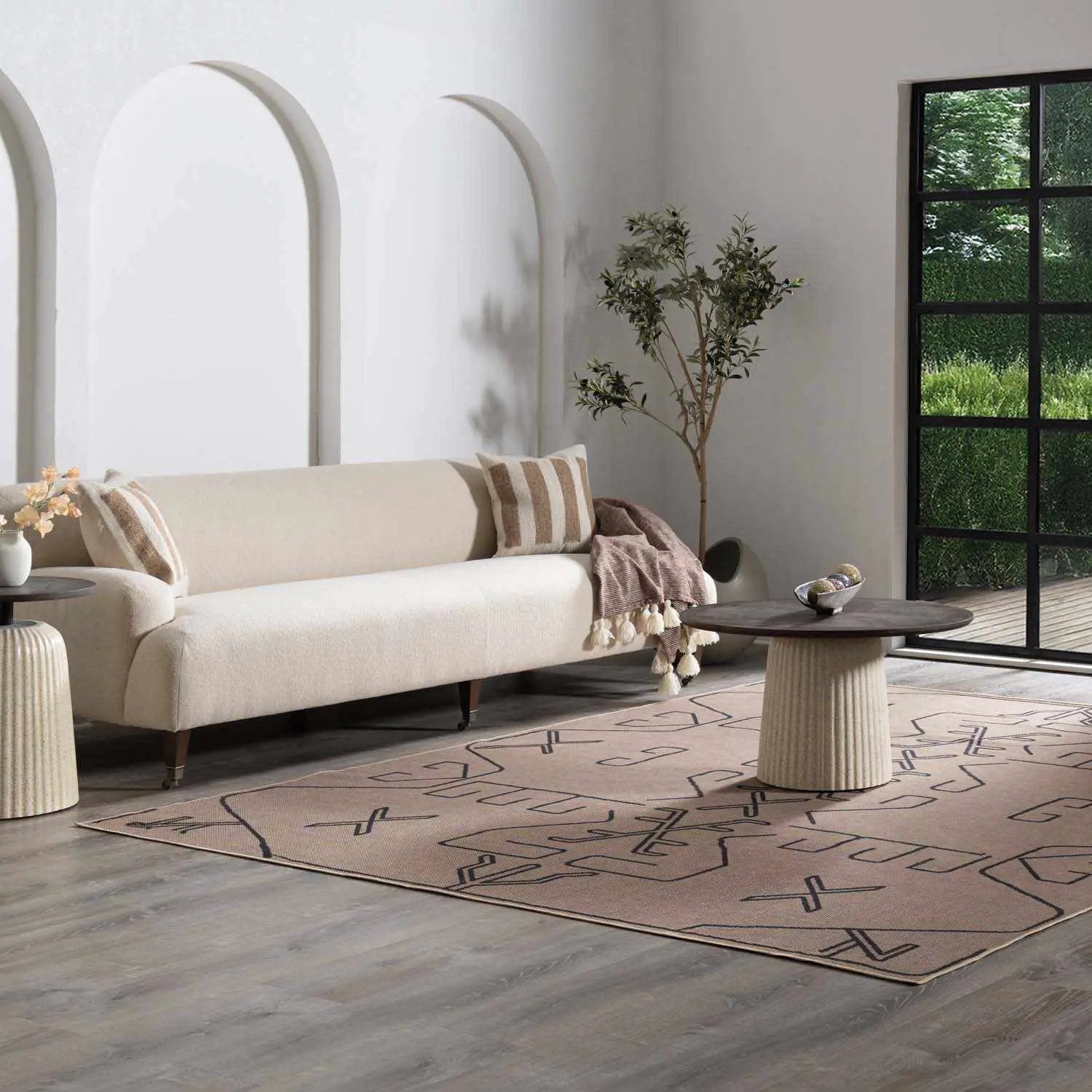 Hamid Washable Jutely Rug - Clearance by Boutique Rugs